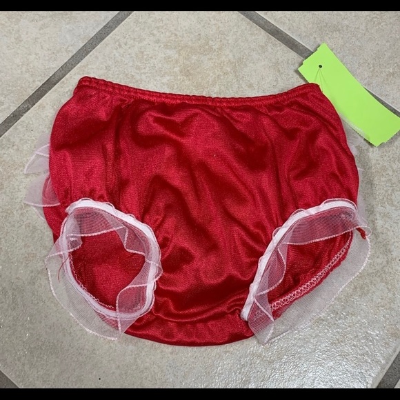 Pair of Lace Rear Rhumba Ruffled Easter Pageant Diaper Cover Panty Bloomers NWT - Picture 3 of 8